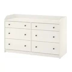 IKEA - HAUGA cómoda 6c 138x46x84 blanco