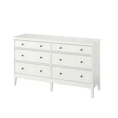 IKEA - IDANÄS Cómoda con 6 cajones, blanco, 162x95 cm