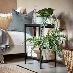 IKEA - OLIVBLAD Soporte para plantas, interior/exterior negro, 56 cm