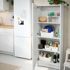 IKEA - KNOXHULT Mueble alto con puerta, blanco estructura, 60x31x153 cm