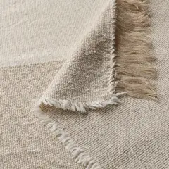 IKEA - Manta GUNNEMOR, color hueso/taupe, 130x170 cm