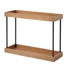 IKEA - NÅLBLECKA Organizador de cocina, metal/bambú, 38x13x28 cm