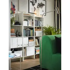 IKEA - BAGGEBO Estante, blanco, 50x25x160 cm