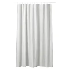 IKEA - NORDRÖNN Cortina de baño, blanco, 180x180 cm