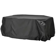 IKEA - TOSTERÖ Funda para muebles de terraza, sofá/negro, 220x220 cm