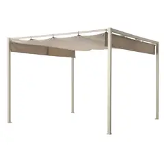IKEA - HAMMARÖN Pérgola, taupe/taupe, 300x300 cm