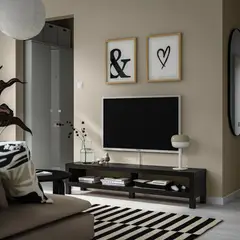 IKEA - LACK Rack de TV, negro, 160x35x36 cm