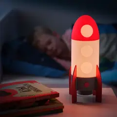 IKEA - AFTONSPARV Lámpara de mesa LED, cohete/multicolor