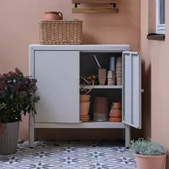 IKEA - KOLBJÖRN Gabinete para terraza, beige, 80x81 cm