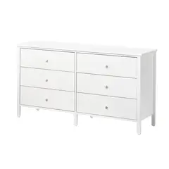 IKEA - KILBERGET Cómoda con 6 cajones, blanco, 144x78 cm