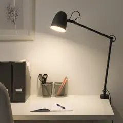 IKEA - Lámpara de escritorio/pared SKURUP, negro
