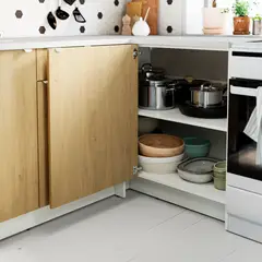 IKEA - Mueble base esquinero KNOXHULT, efecto roble, 100x91 cm