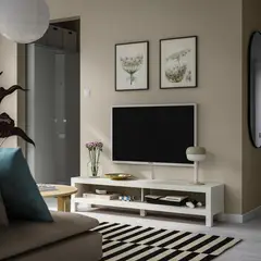 IKEA - LACK Rack de TV, blanco, 160x35x36 cm