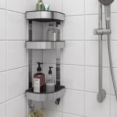 IKEA - BROGRUND estante esquinero 19x58 acero inoxidable