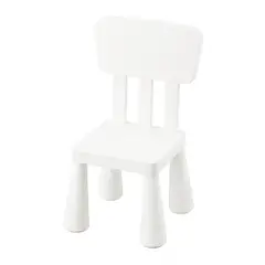IKEA - MAMMUT Silla infantil, interior/exterior/blanco