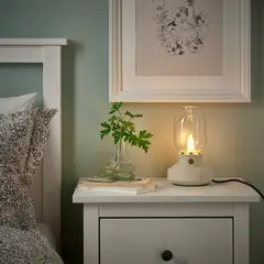 IKEA - Ampolleta LED E14 LUNNOM, 210 lúmenes, regulación de intensidad luminosa/vela vidrio transparente café