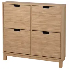 IKEA - STÄLL zapatero 4c 96x17x90 chapa roble