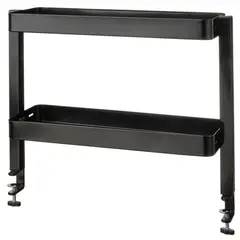 IKEA - VATTENKAR Repisa para escritorio, negro, 49x15 cm