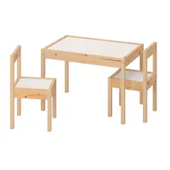 IKEA - LÄTT N mesa infantil blanco/pino