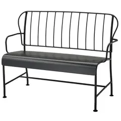 IKEA - LÄCKÖ Sofá 2 cuerpos de terraza, gris