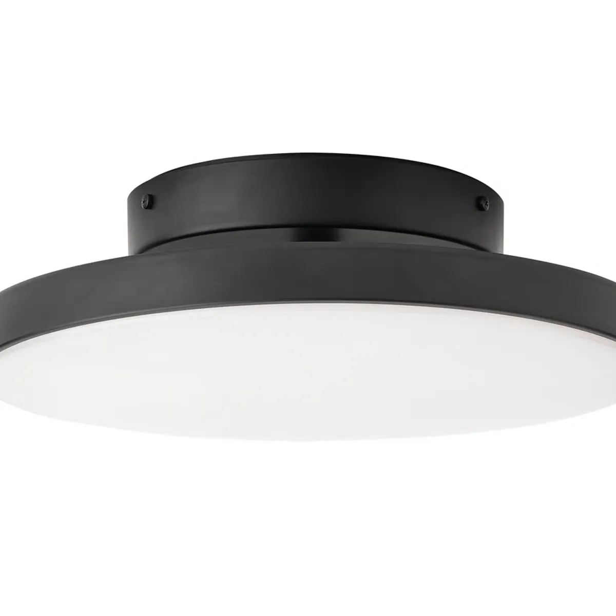 IKEA - Lámpara de techo LED KABOMBA, mate/negro, 36 cm