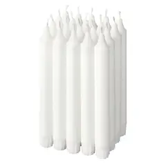 IKEA - JUBLA vela candelabro 19 cm 6 hr blanco 20un