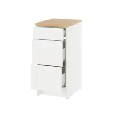IKEA - KNOXHULT Mueble base con cajones, blanco estructura, 40 cm