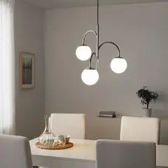 IKEA - Ampolleta LED E14 SOLHETTA, 470 lúmenes, forma de globo blanco