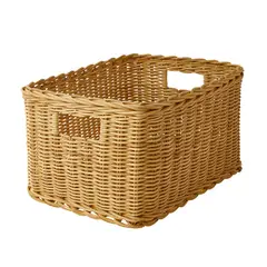 IKEA - TRUMMIS Canasto, hecho a mano ratán, 25x35x20 cm