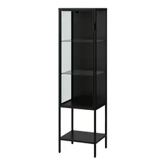 IKEA - RUDSTA vitrina 42x37x155 gris oscuro