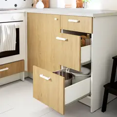 IKEA - Mueble base con cajones KNOXHULT, efecto roble, 40 cm