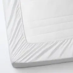 IKEA - LENAST Cubrecolchón, blanco, 60x120 cm