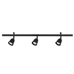 IKEA - SKURUP Barra de techo, 3 focos, negro