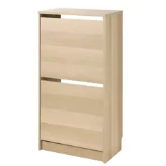 IKEA - BISSA zapatero 2c 49x28x93 efecto roble