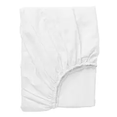 IKEA - DVALA Sábana bajera ajustable, blanco, 160x200 cm
