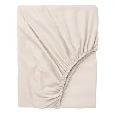 IKEA - DVALA Sábana bajera ajustable, beige, 180x200 cm