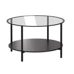 IKEA - VITTSJÖ mesa centro 75 negro/vidrio