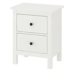 IKEA - HEMNES velador 2c 54x66 tinte blanco