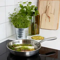 IKEA - SENSUELL Sartén, acero inoxidable/gris, 24 cm