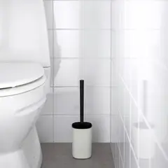 IKEA - Escobilla de baño/WC STORAVAN, blanco/negro
