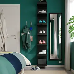 IKEA - LACK Estantería de muro, negro, 30x190 cm