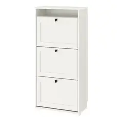 IKEA - BRUSALI zapatero 3c 61x30x130 blanco