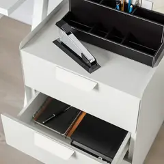 IKEA - Cajonera con ruedas TROTTEN, blanco