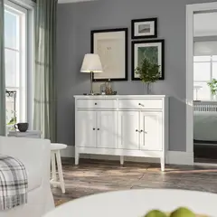 IKEA - Buffet IDANÄS, blanco, 124x50x95 cm