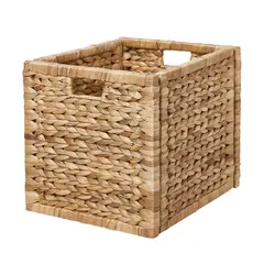IKEA - LABBSAL Canasto, hecho a mano jacinto de agua, 32x34x32 cm