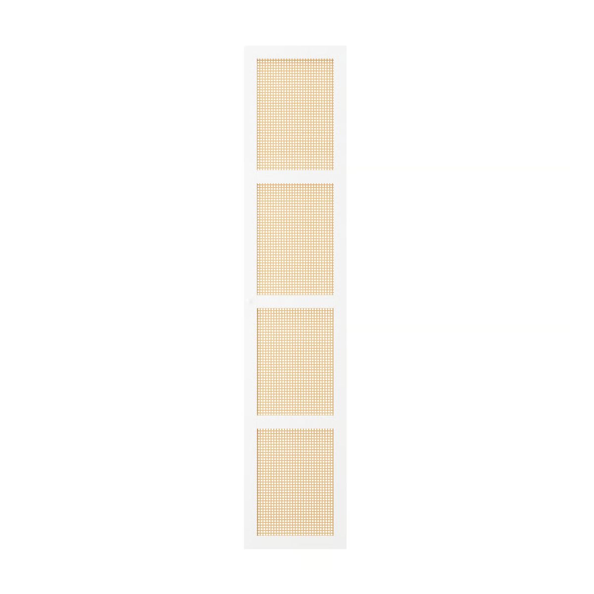 IKEA - HÖGADAL Puerta, blanco/Bambú tejido, 40x192 cm