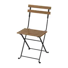 IKEA - TÄRNÖ Silla para terraza, plegable negro/café