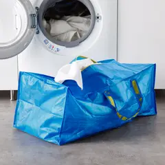 IKEA - FRAKTA Bolso con cierre para carrito, azul, 73x35x30 cm76 l
