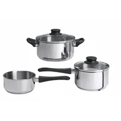 IKEA - ANNONS batería cocina 5p vidrio/acero inoxidable