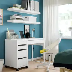 IKEA - MICKE Cajonera, blanco, 35x75 cm